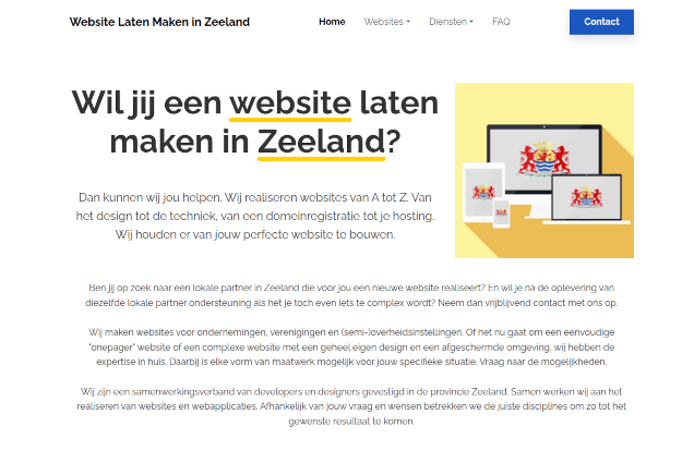 Screenshot Website Laten Maken in Zeeland