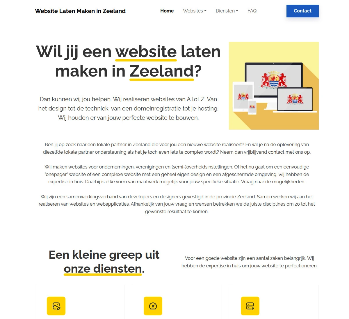 Screenshot Website Laten Maken in Zeeland